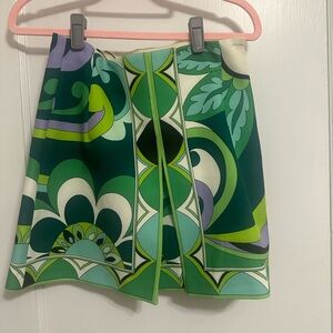 Green Zara patterned skirt! The vibrant green is great for any occasion!